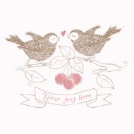 Birds in Love - beautiful card N2