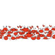Funny crabs seamless pattern for your design N4