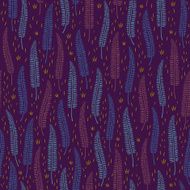 Blue bright seamless leaf pattern