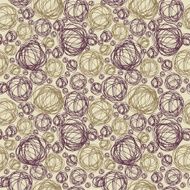 Abstract beige seamless doodle pattern