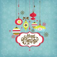 Retro Christmas Ornaments N19