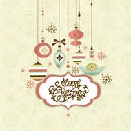 Retro Christmas Ornaments N20