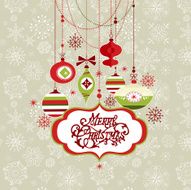 Retro Christmas Ornaments N22