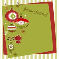 Retro Christmas Ornaments N23