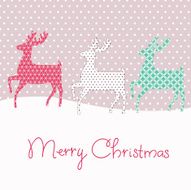Christmas greeting card Vector illustration