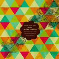 Label on Geometric Background N2
