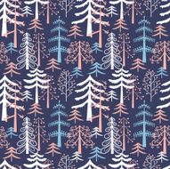 Firtrees seamless pattern N2