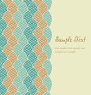 Ornamental colorful text background