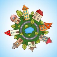 houses in a circle N2