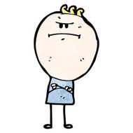 cartoon annoyed man N127