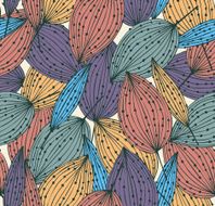 Autumn leaves Seamless floral pattern