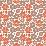 floral ornamental seamless pattern N15