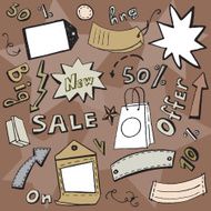 Paper effect labels Sale Signs Ð¿ÑÐ¾Ð´Ð°Ð¶Ð° N3