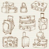 Doodle Travel Elements
