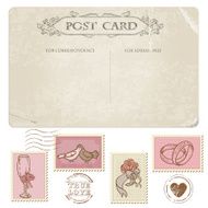 Postcard and Stamp Set N2