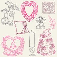 Doodled Wedding Elements N3