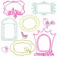 Doodled Frame Border Set