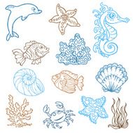 Doodled Under The Sea Set N2