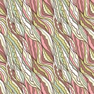 Seamless waves hand-drawn pattern N18