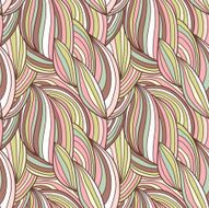 Seamless waves hand-drawn pattern N19