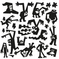 evil monsters - doodles