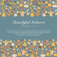 Autumn background Doodle style N13