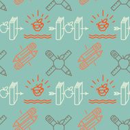 Seamless school pattern N23