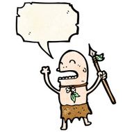 chanting tribesman cartoon N6