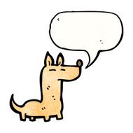 little dog with speech bubble N15