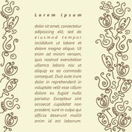 doodle buton roses border for your text