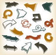 Vintage Hand Drawn Arrows