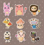monster stickers N13