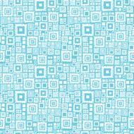 Blue and white geometric squares seamless pattern background