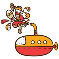 yellow-red submarine