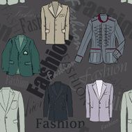 Male dress seamless fashion pattern