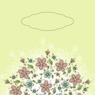 Cute banner with flowers N4