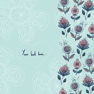Cute banner with flowers N6