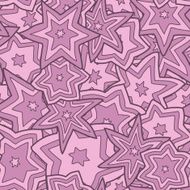 Layered Cartoon Star Seamless Background