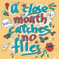 Hand drawn text lettering with Quotations N3