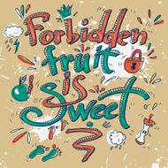 Hand drawn text lettering with Quotations N4