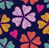 Vector colorful flourish background N4
