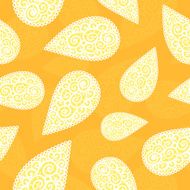 Vector flourish background orange colored