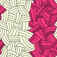 Pink and white abstract waves background drawn by hand