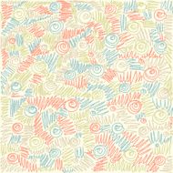 Vector colorful abstract doodle background