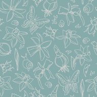 Flowers seamless pattern N9