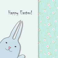 Easter card with cute bunny N3