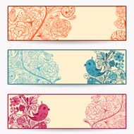 Vector Spring Banners