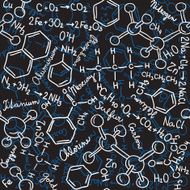 Chemistry seamless pattern