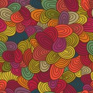 Seamless wave hand-drawn pattern N88
