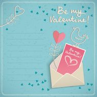 Valentine&#039;s day gift card Vector illustration N10